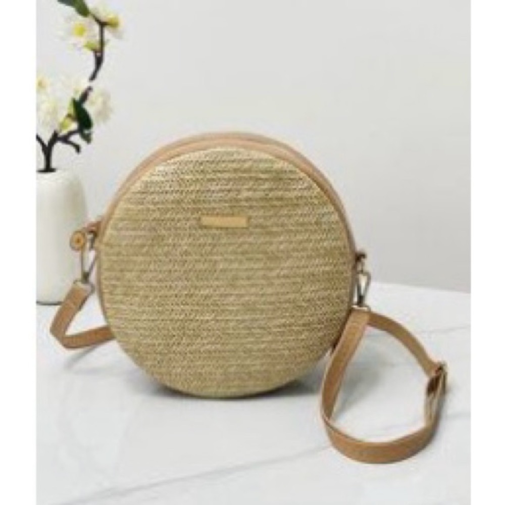 SHEIN Round Tan Crossbody Bag